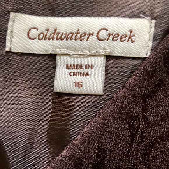 Coldwater creek dress 16 delicate leopard print brown. - Picture 4 of 5